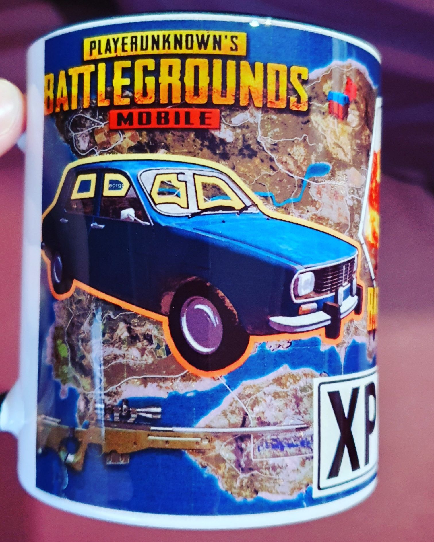 Чаша PUBG Battlegrounds Mobile с име по-ваш избор