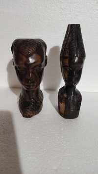 Африкански дървени статуетки от абанос 2 бр.