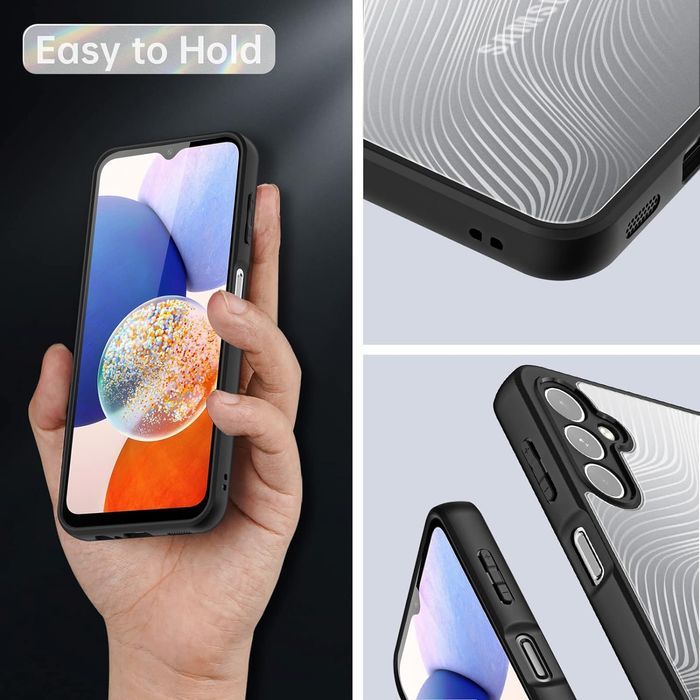 Husa Samsung Galaxy A14 5G transparenta mat, antisoc, anti ingalbenire