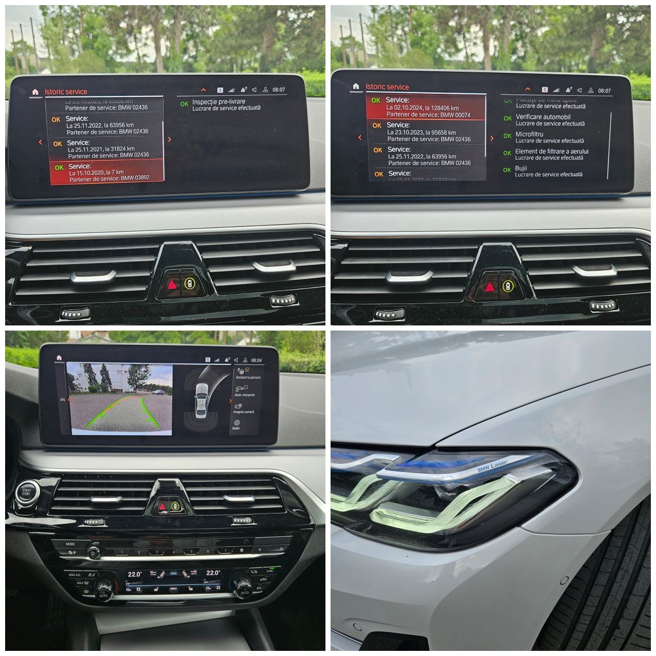 Bmw 530e X Drive Hybrid / 292 CP _ Alb PERLAT _ LASER _ Trapa