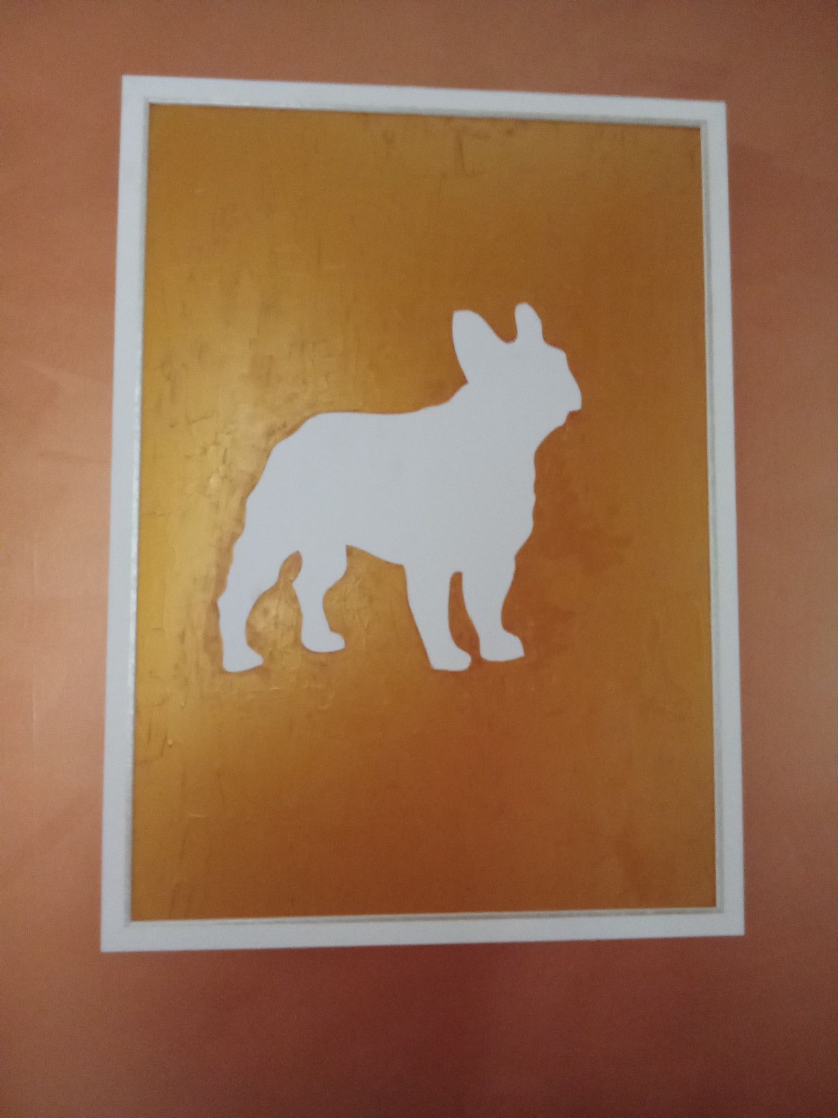 Tablou cu Tema ,,Buldog Francez,, 78x54 cm