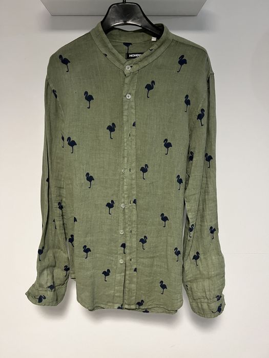 Cămașa din in cu imprimeu Nohow
