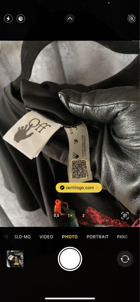 Tricou OFF-White • Calitate Top • Embroidered Arrow • Cod QR