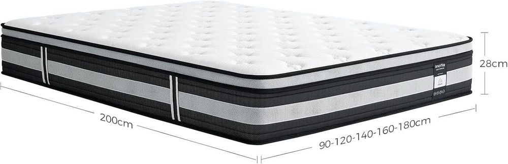 Inofia NidFrais матрак 120×190 см 28 см H3/H4 7 зони покет