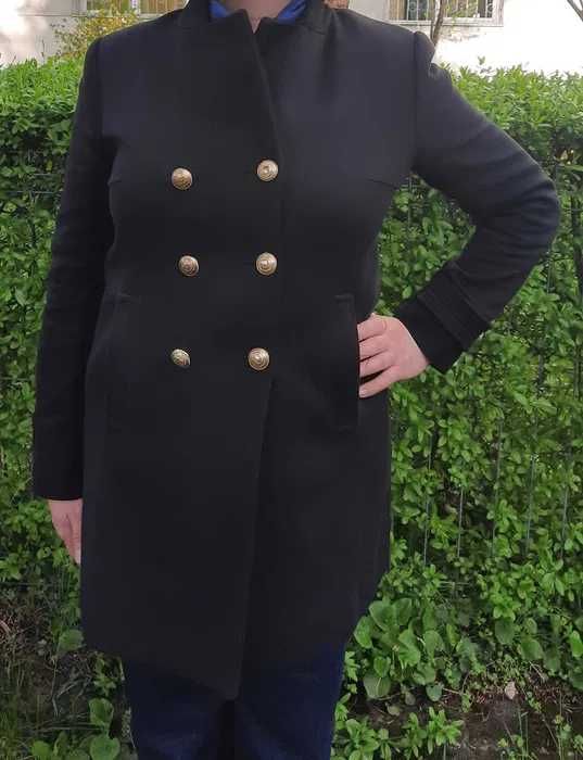 Palton ZARA negru dama, marime S