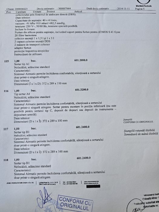 ATMOS S 41 GYNE - Statie de lucru gineocologica profesionala