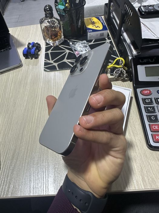 iPhone 16 pro, 93%, 256gb, Silver, Korobka bor