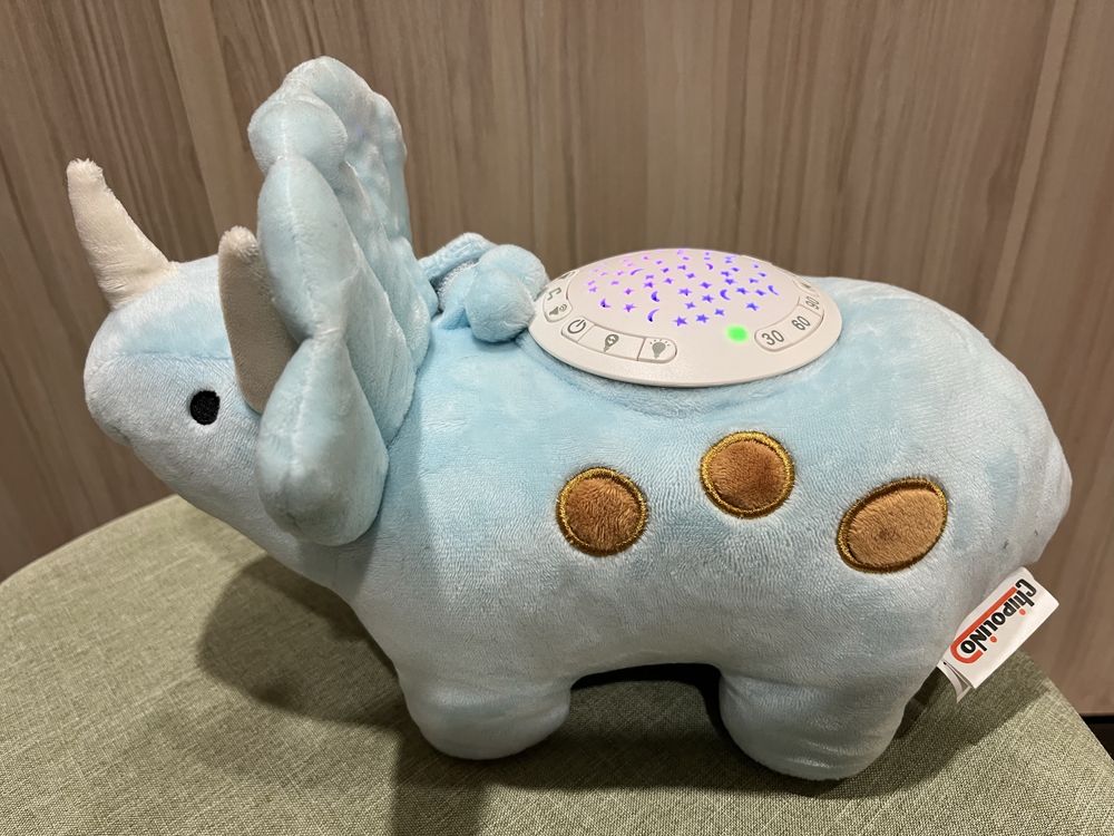 Успокояваща плюшена играчка с проектор Chipolino - Дино