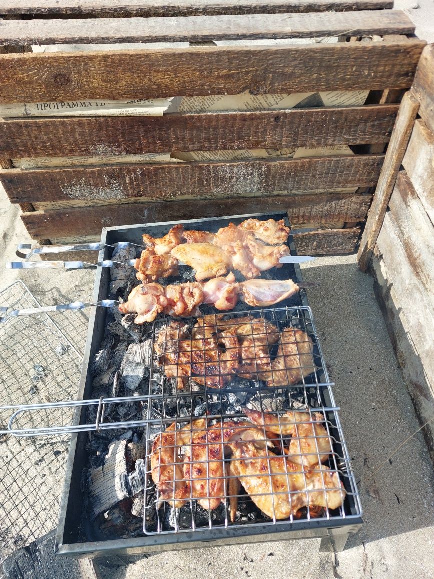 Мясо куриное маринованное для шашлыка и барбекю