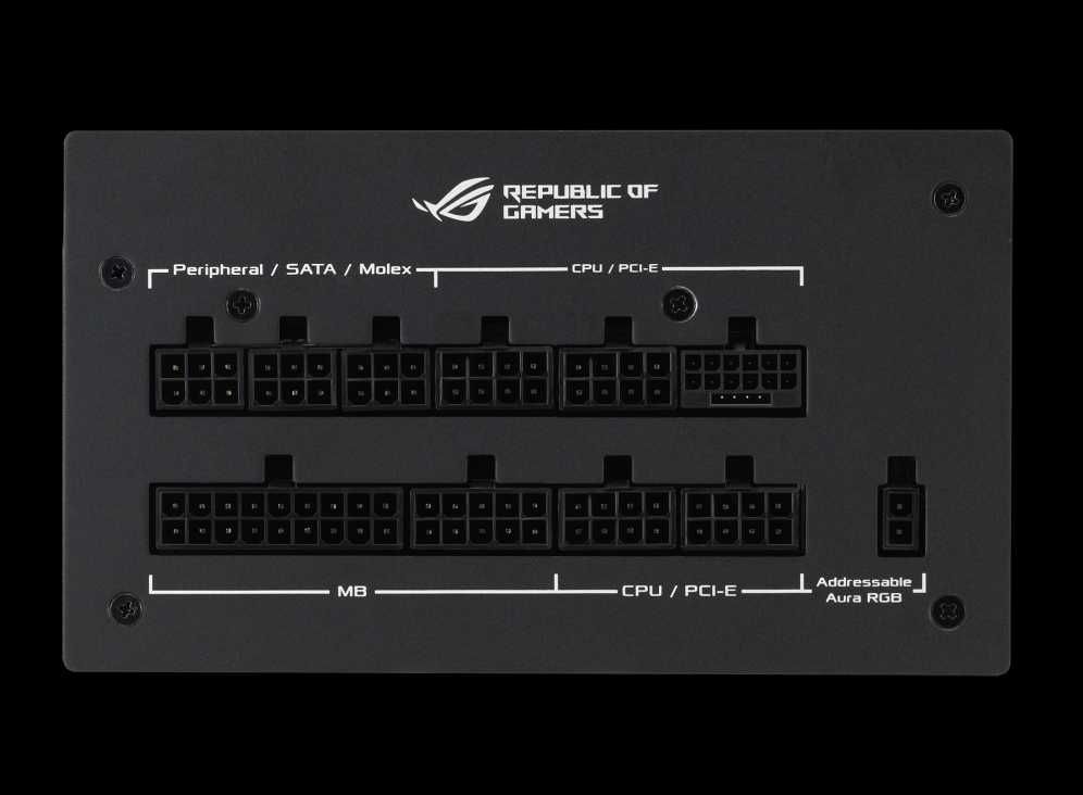 Новый Блок ASUS ROG STRIX 1200W Gold Aura Edition. ATX 3.0. PCIe Gen 5