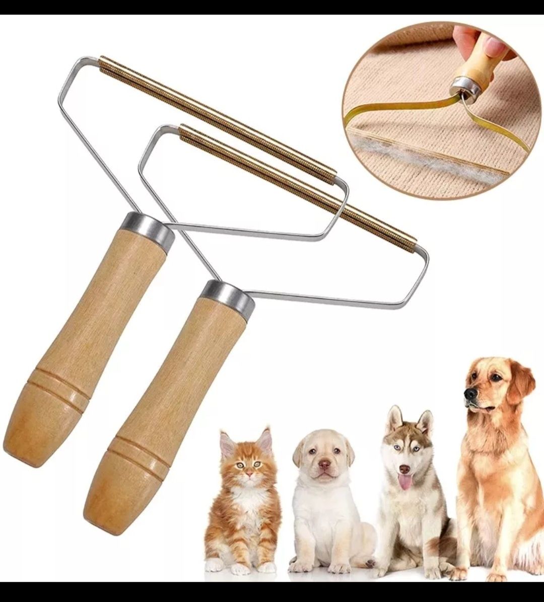 Инструмент за събиране на кучешка или котешка козина