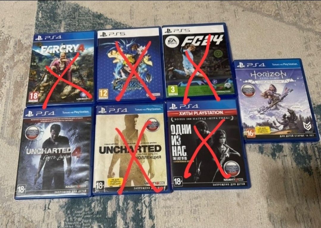 Диски на PlayStation Пс4