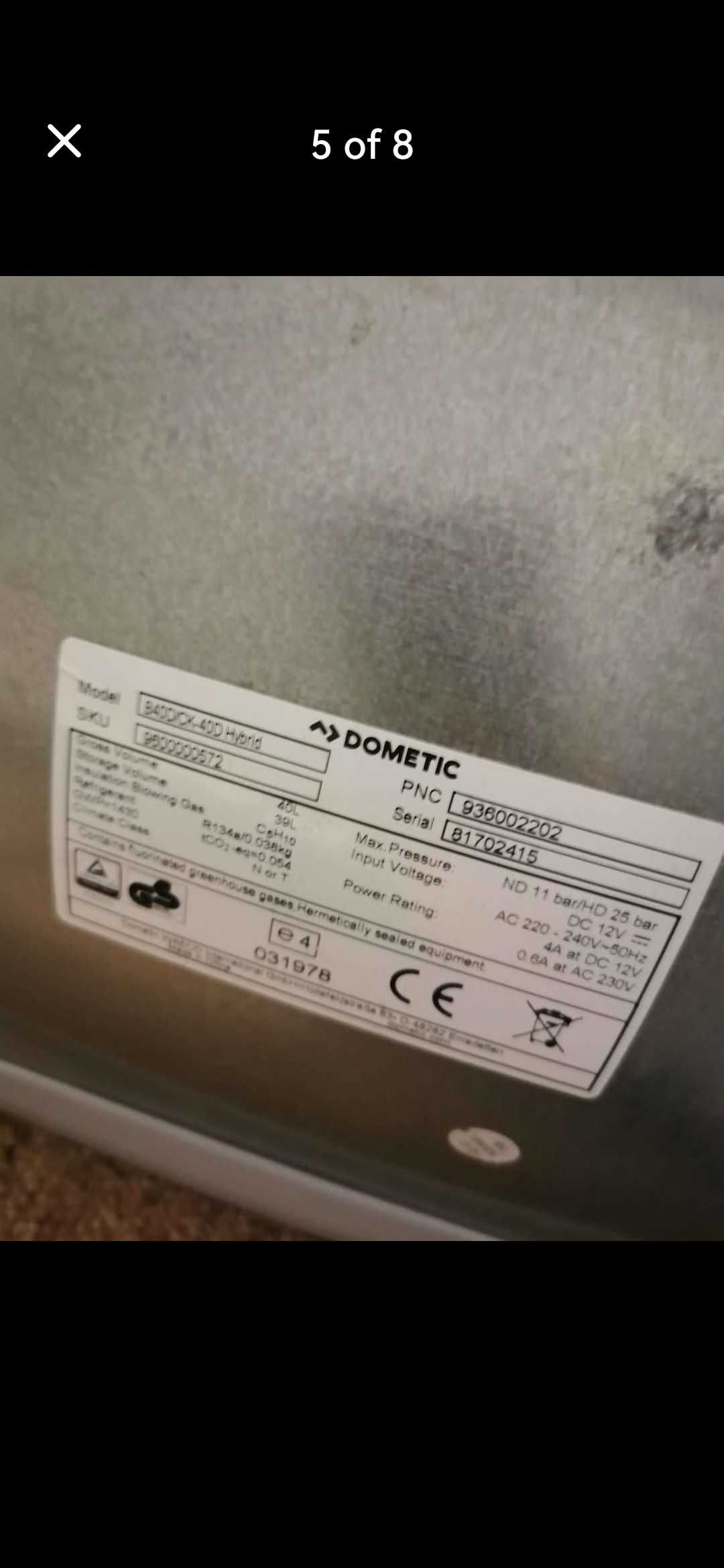 Електрическа хладилна чанта за каравана, къмпинг Dometic 45х51х50см