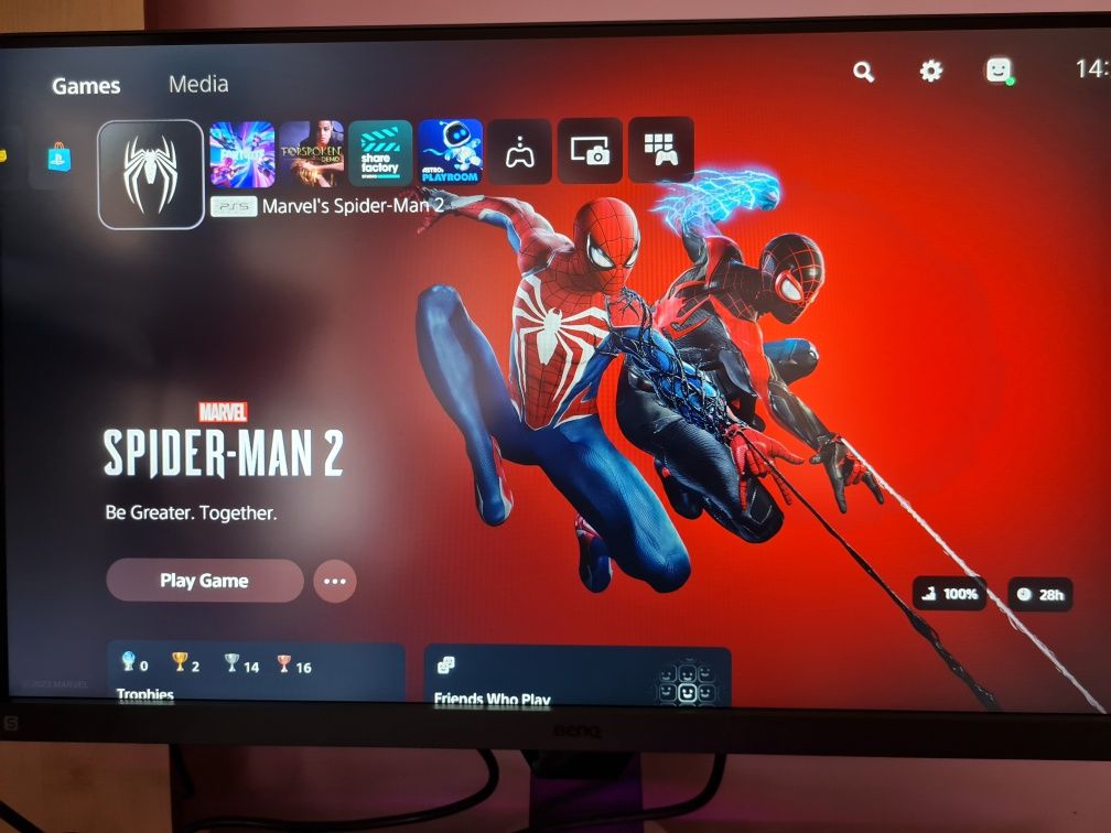 PS5 с акаунт Spider-Man 2