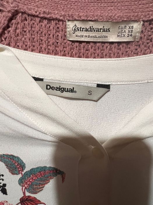 Cămașă Desigual S și cardigan Stradivarius xs