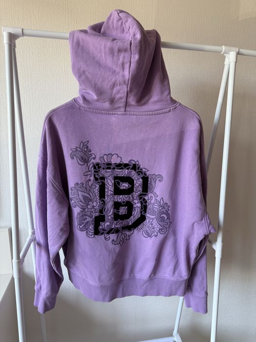Лилав суичер BOSS с качулка