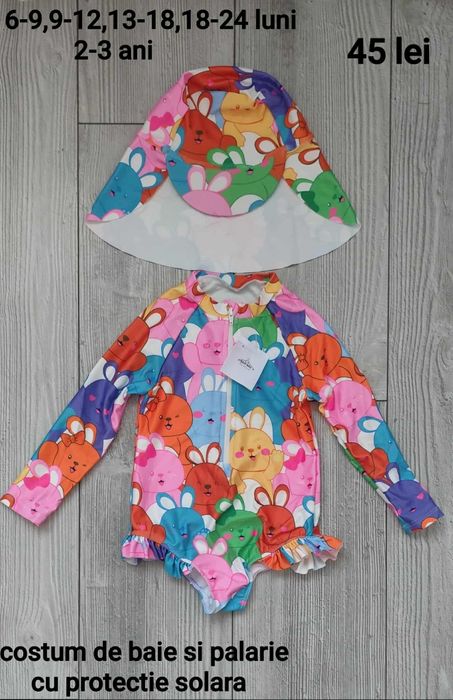 Costum de baie cu palarie