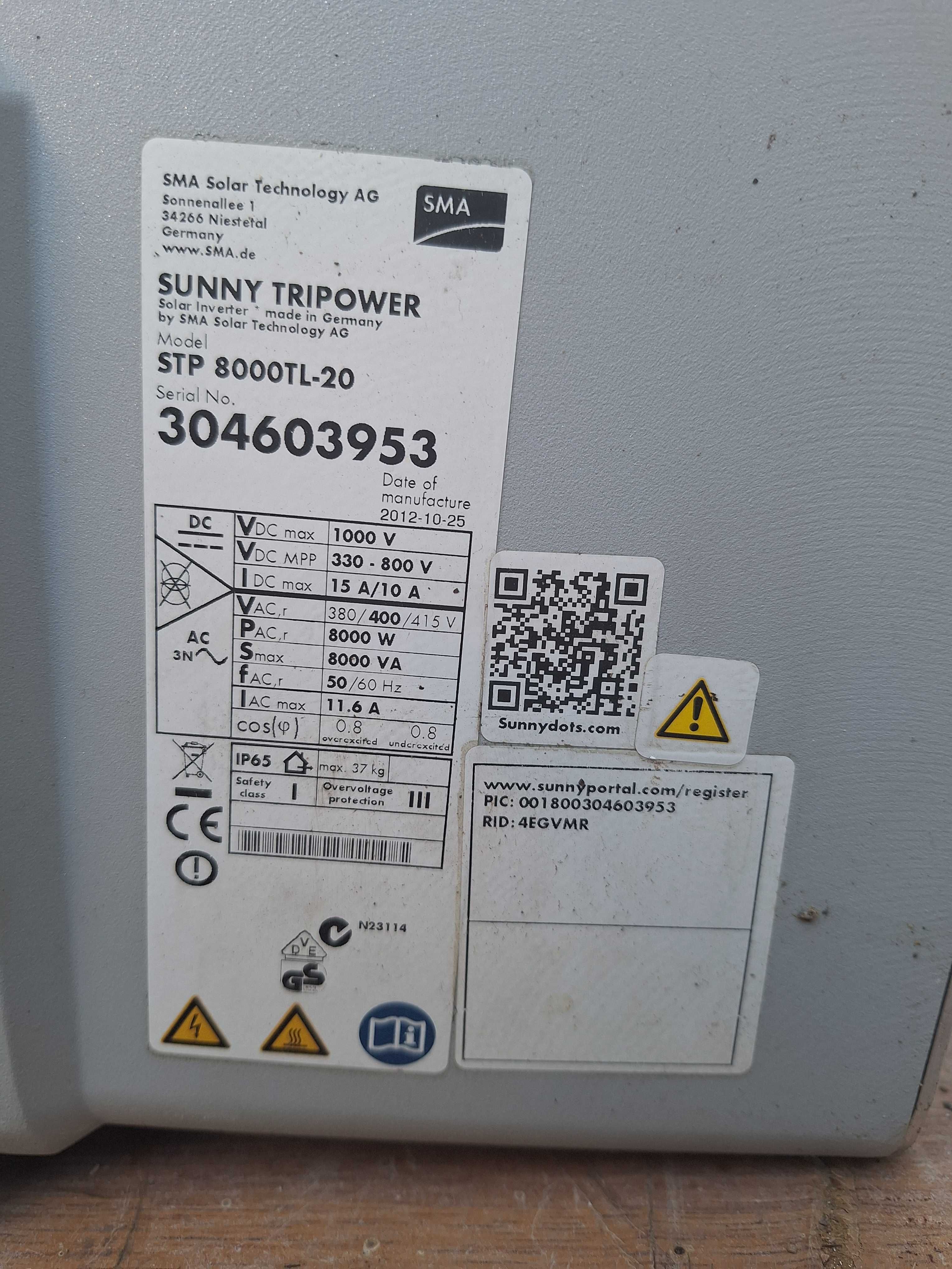 Инвертор sma  8000