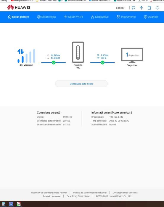 Router wireless cu slot SIM Huawei B535-232 4G+ 300 MBS WI-FI 2.4/5GHZ