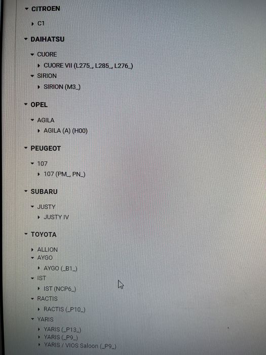 Ангренажна верига за toyota aigo,Citroen c1,pegeout 107