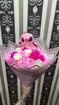 Buchet trandafiri sapun diferite marimi/accesorii stitch, ursulet plus
