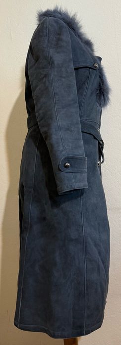 Много топло кожухче от естествена кожа с яка от заек