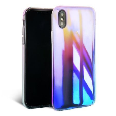 Husa Apple iPhone XS, Gradient Color Cameleon Albastru-Galben