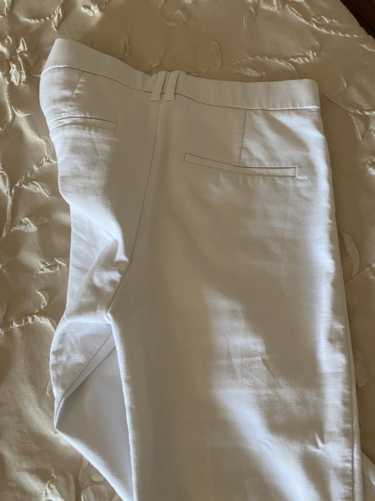 Бял панталон Zara и Junona