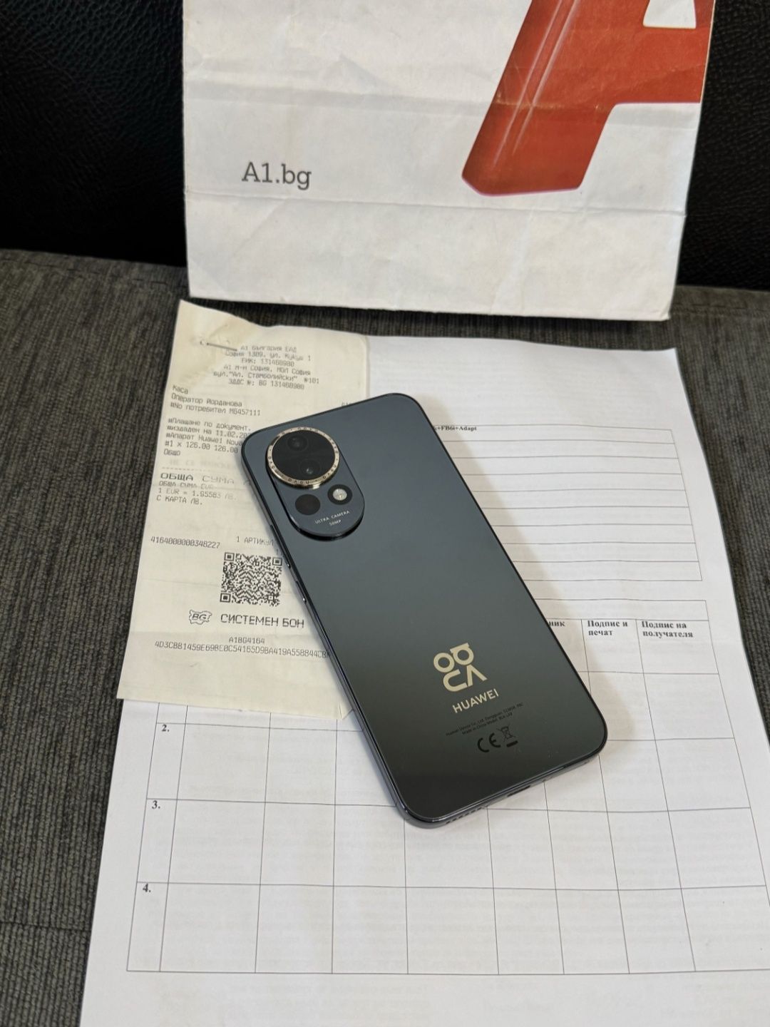 КАТО НОВ 256GB Huawei Nova 13 A1 Гаранция 2027г. Black / Черен