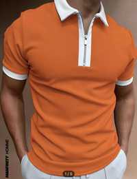 Нова мъжа оранжева блуза