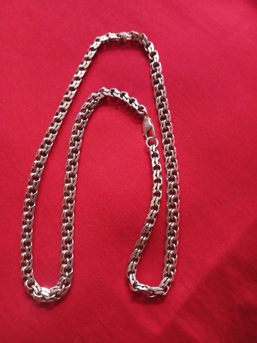 Серебряная цепь мужская