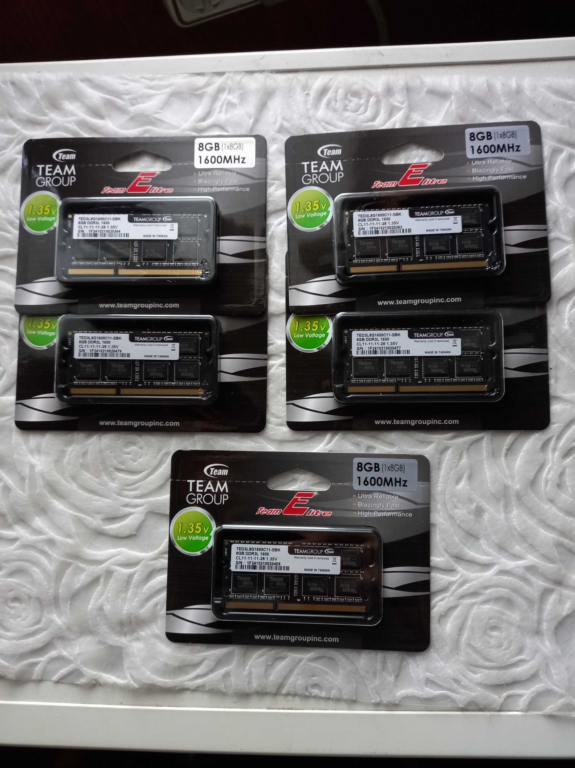 НОВИ!8GB DDR3L /1600MHz Ram за лаптоп SODIMM