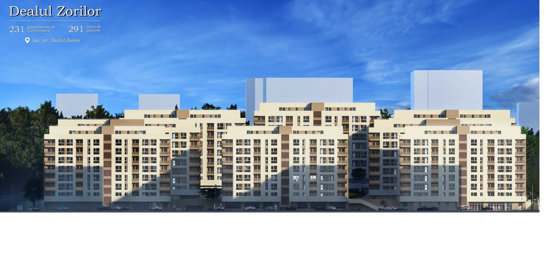 Apartament 1 camera decomandat cu terasa tip penthouse Copou panorama