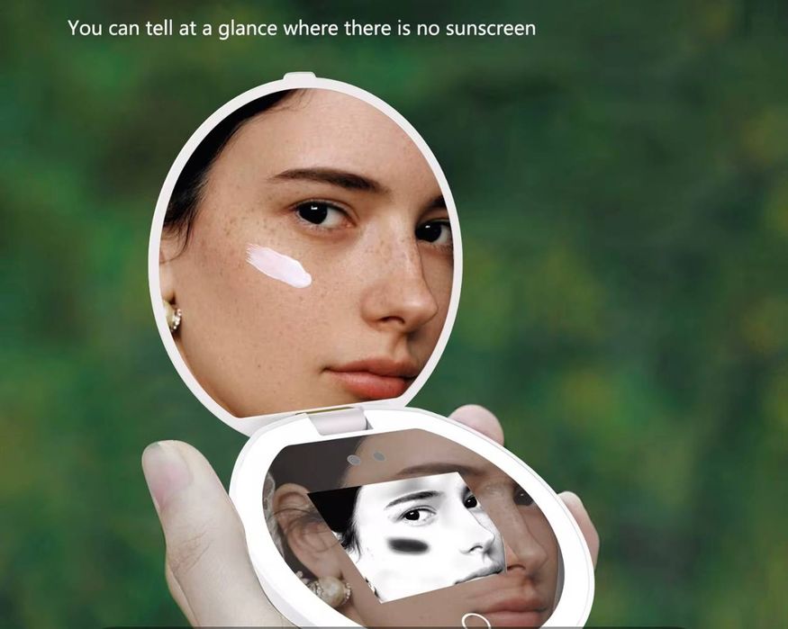 Smart зеркало для контроля качества spf крема