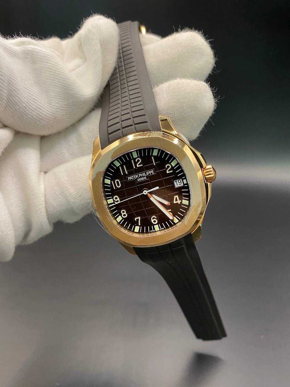 patek philippe aquanaut златисто/кафяво