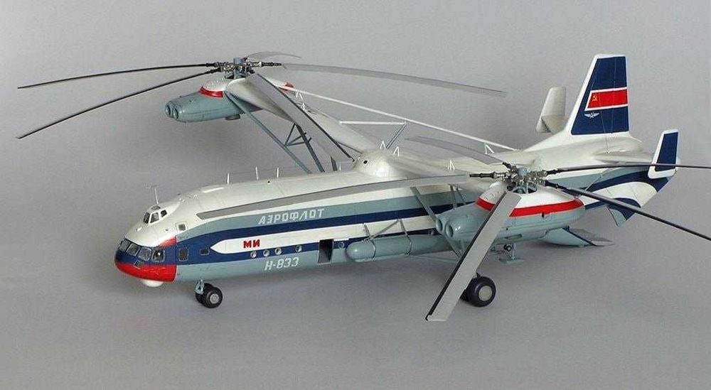 Сборная модель вертолета Ми-12 (В-12) (Амодел, 1:72)
