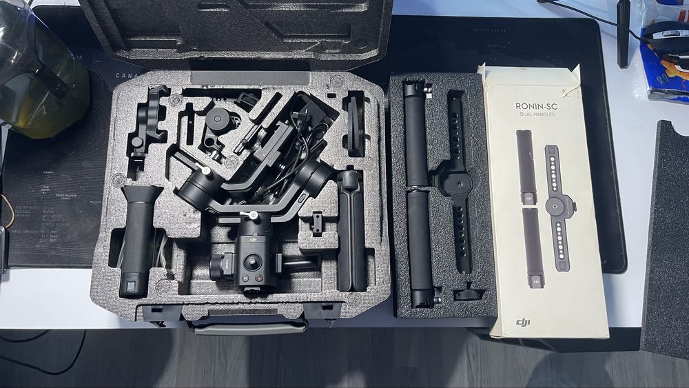 DJI Ronin SC + Focus Wheel + Dual Handles