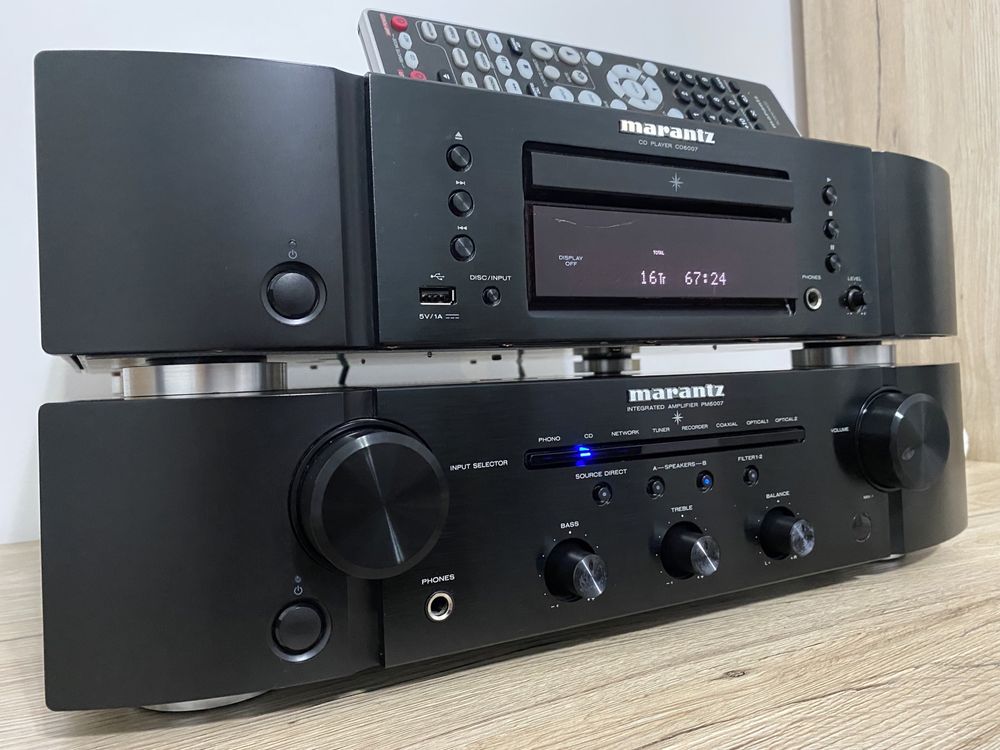 Marantz PM6007 + CD6007 Player CD Hi-Fi Negru