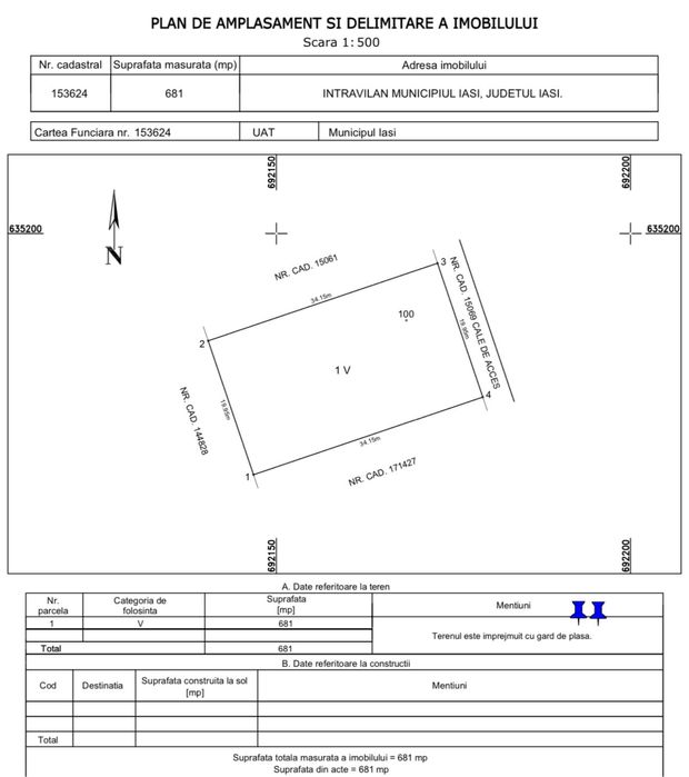 Accept Bitcoin Intravilan Copou Viticultori - 681 mp