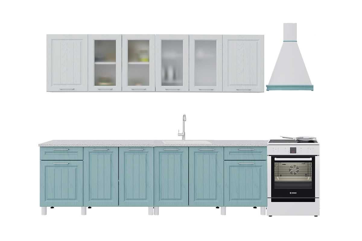 Комплект мебели для кухни Тренд 2600, Мурено, Горизонт