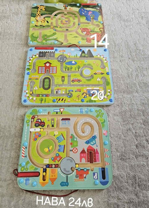 Детски дървени играчки, монтесори,образователни