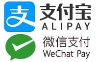 Wechat Alipay пополнение обмен оплата
