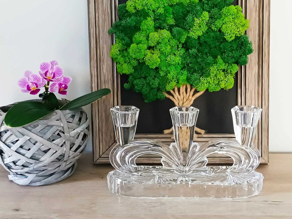 Кристален свещник -Бохемия