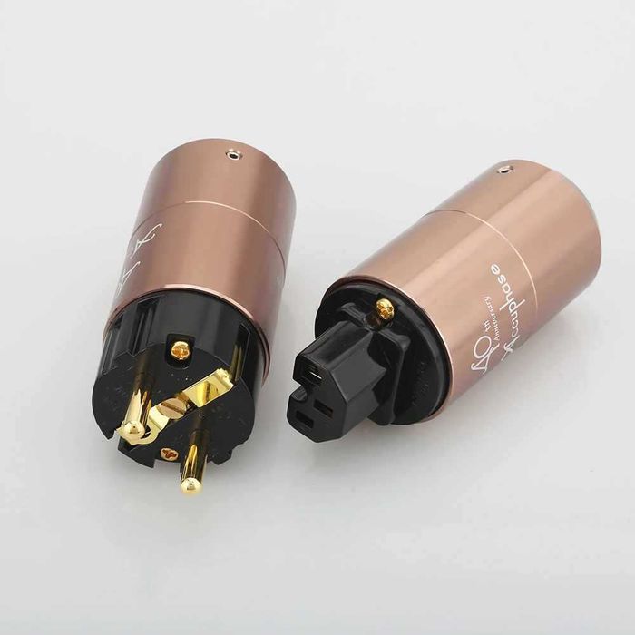 Conector Accuphase SCHUKO + IEC - set