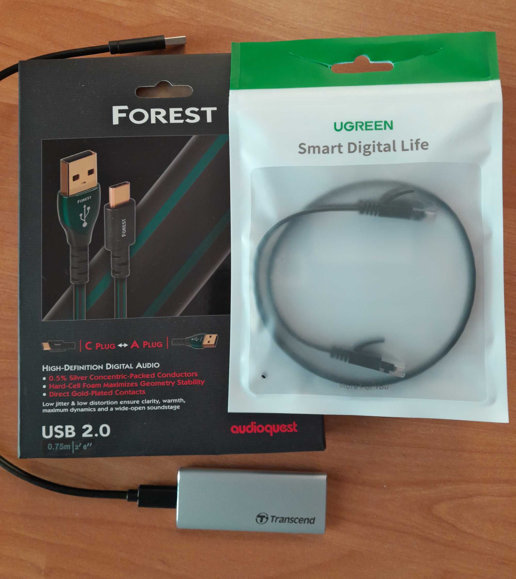 AudioQuest Forest USB A-C + бонусы Внешний SSD-диск и LAN-кабель Cat.6