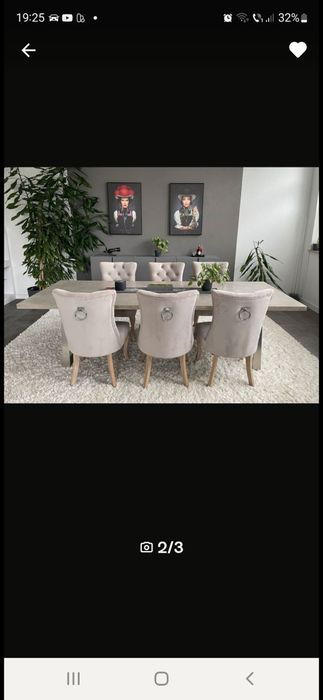 Masa cu 6 scaune  foarte stabila