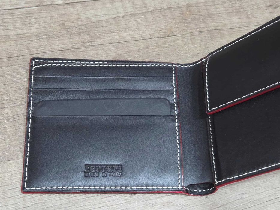 Portofel Original Ferrari, Piele Naturală (Grain Leather Cow), NOU!