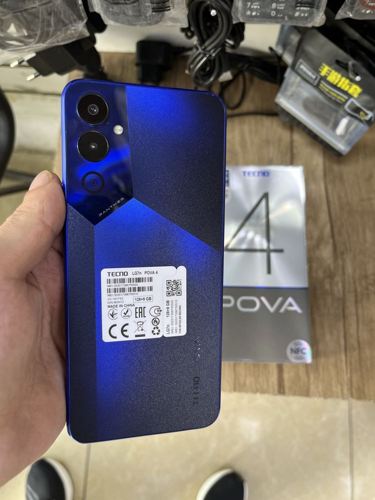 Tecno Nova 4 6/128G Blue  idealni sastayana