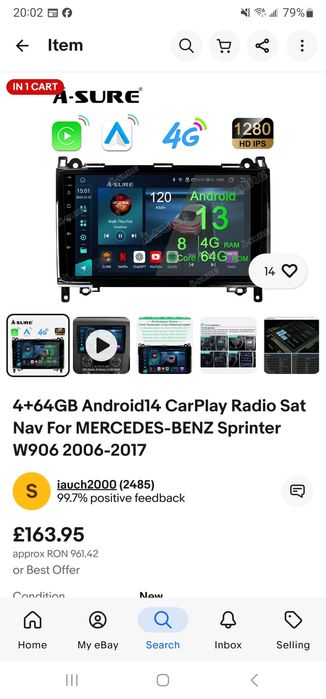 Navigatie Android 14 Universala. 4GB RAM 64GB ROM Octa-Core 1.6Ghz