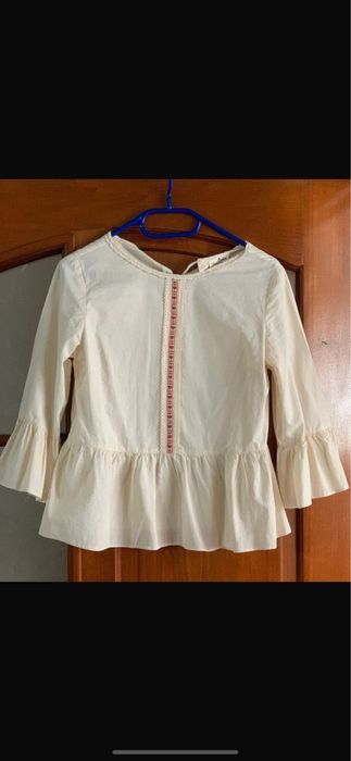 Bluza crem din bumbac